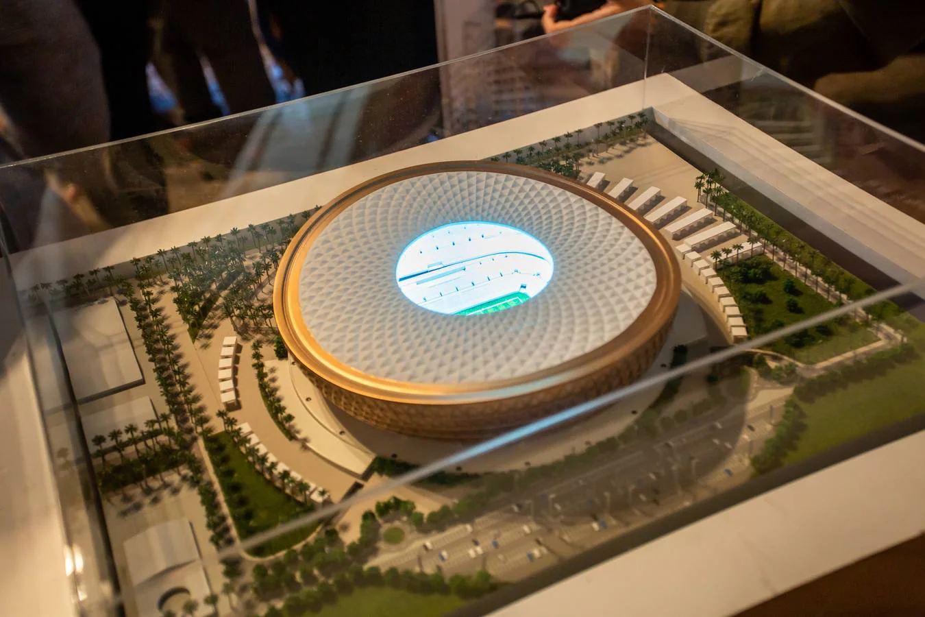 Los estadios del mundial de Qatar en miniatura