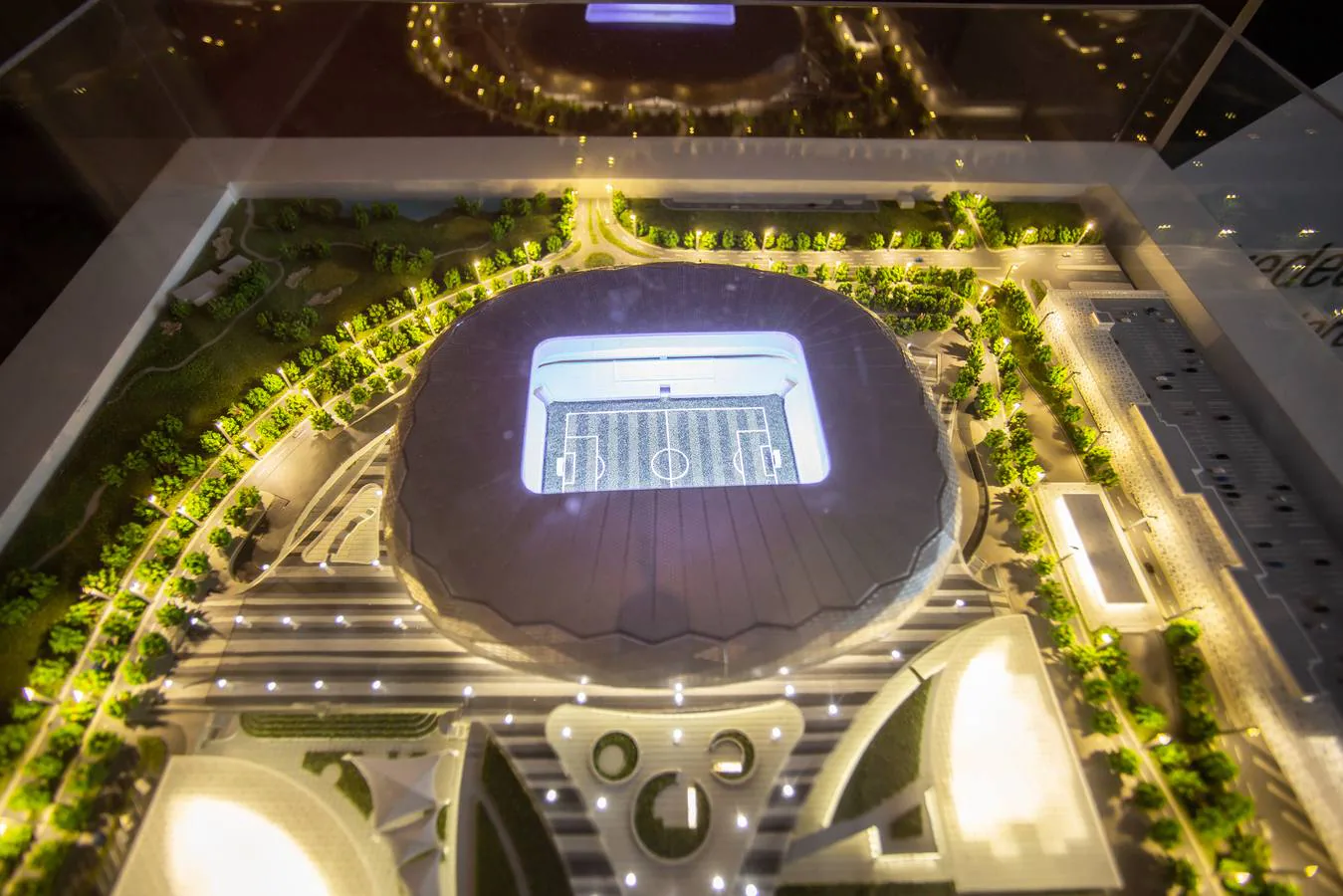 Los estadios del mundial de Qatar en miniatura
