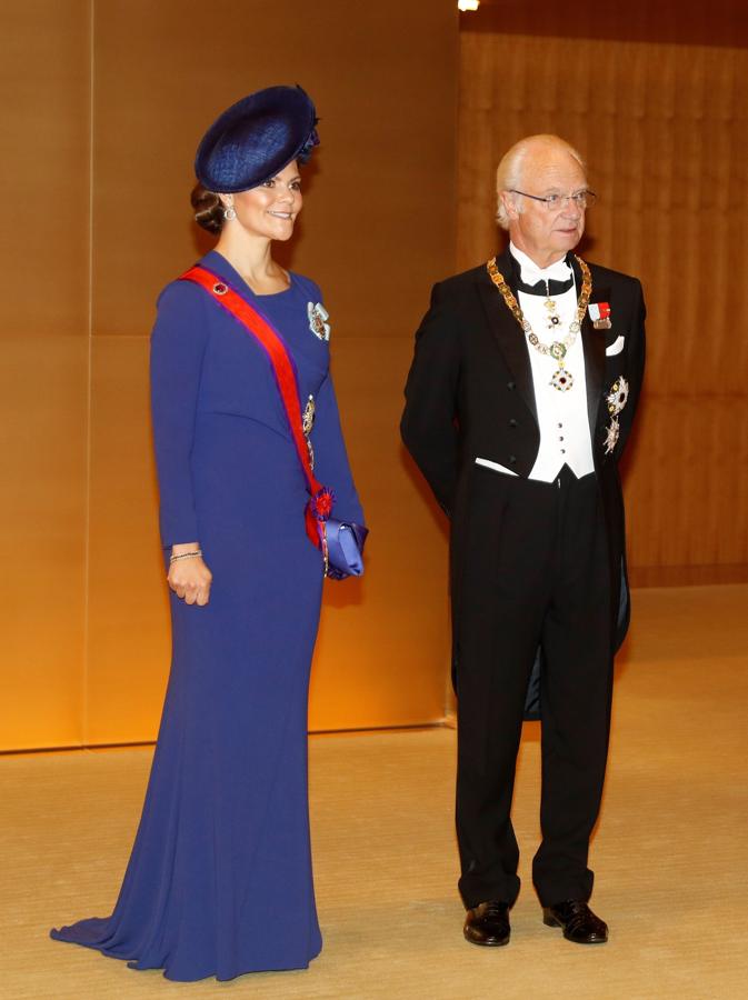 Victoria de Suecia y el Rey Carlos Gustavo. 