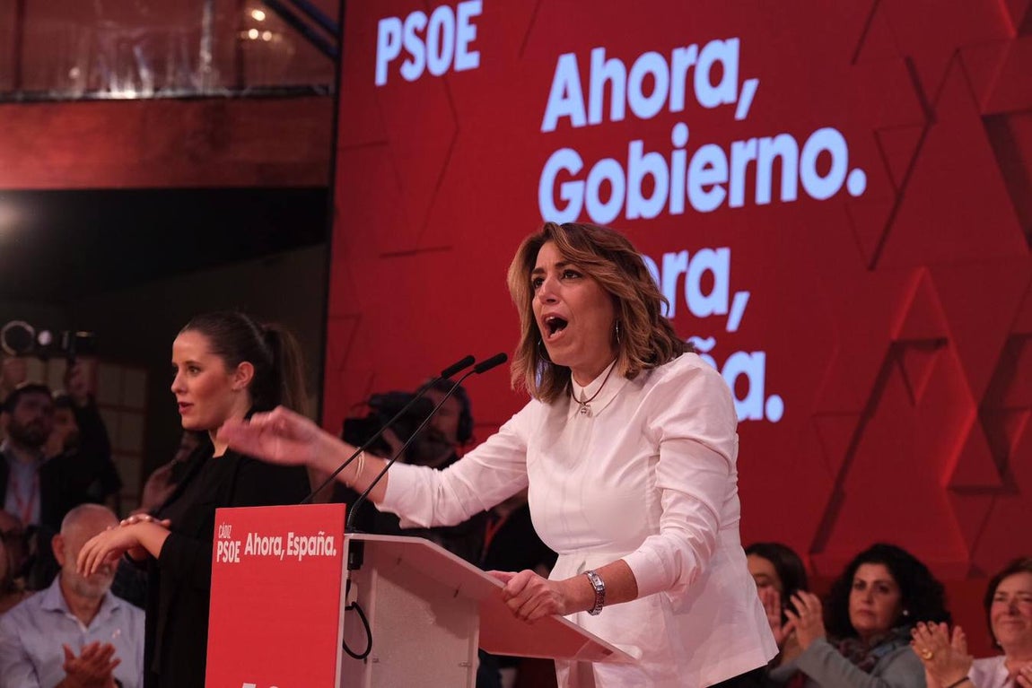 Fotos: Pedro Sánchez y Susana Díaz en Cádiz