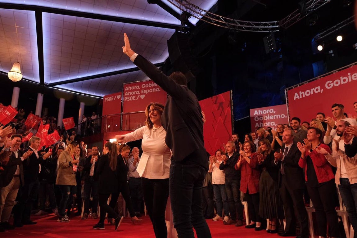 Fotos: Pedro Sánchez y Susana Díaz en Cádiz