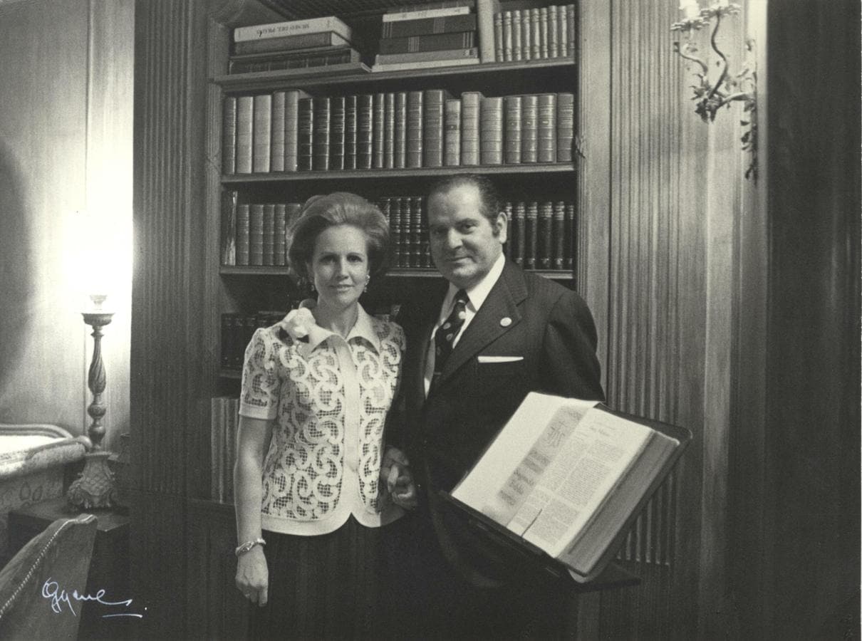 D. Eduardo Barreiros y su esposa Dña. María Dorinda Ramos.. 