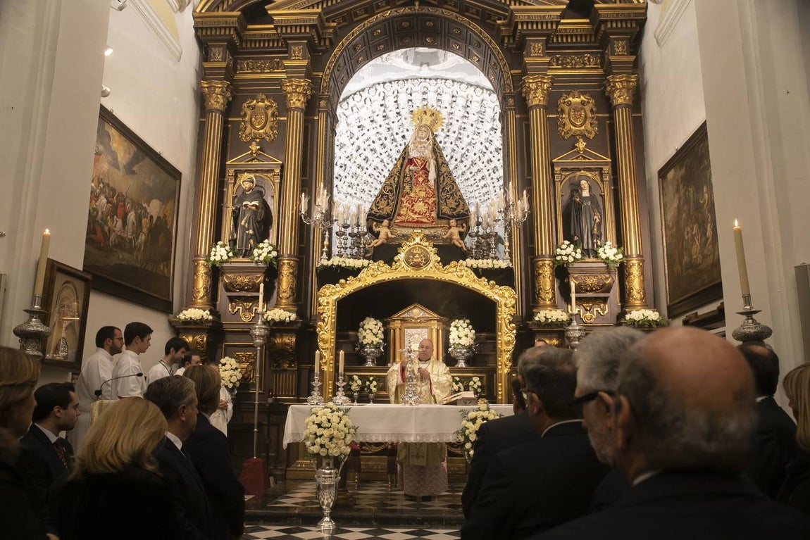 La misa por los 300 años de la Virgen de los Dolores de Córdoba, en imágenes