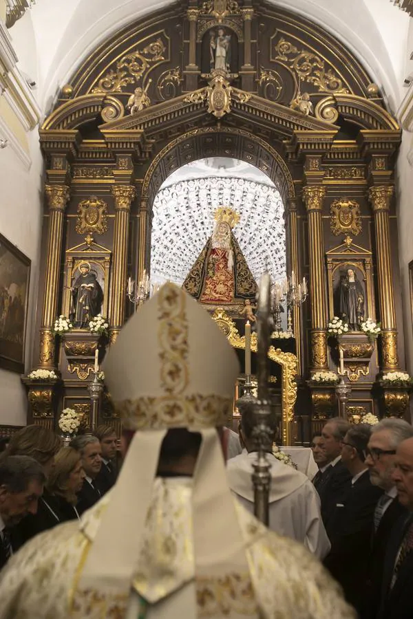 La misa por los 300 años de la Virgen de los Dolores de Córdoba, en imágenes