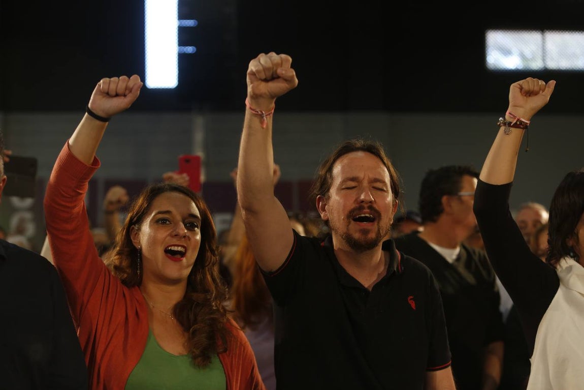Pablo Iglesías participa en un mitín de Podemos en Jerez