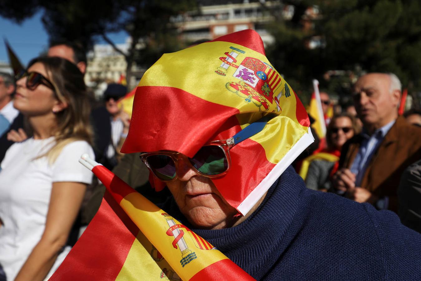 La concentración en Colón por la unidad de España, en imágenes