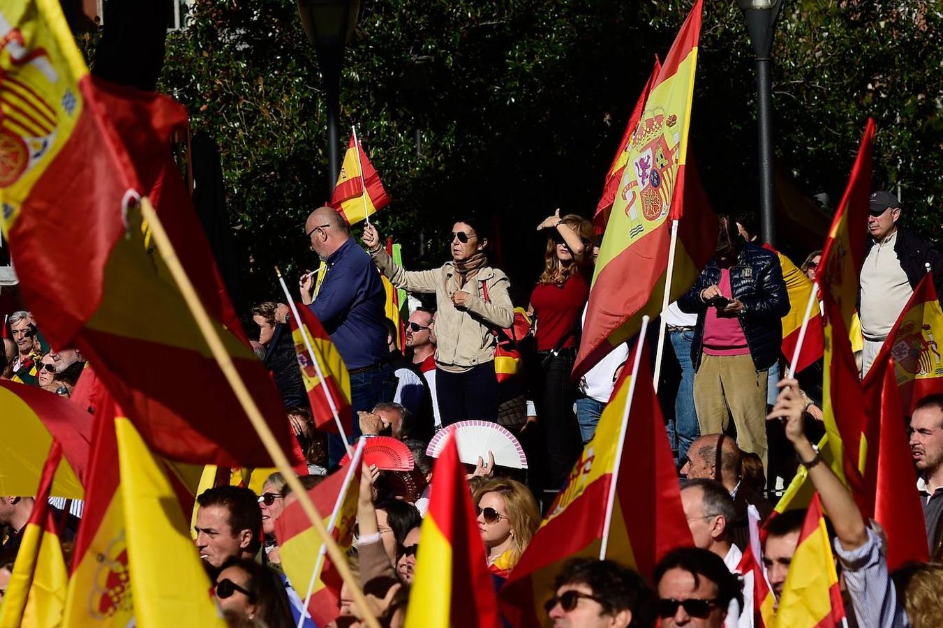 La concentración en Colón por la unidad de España, en imágenes