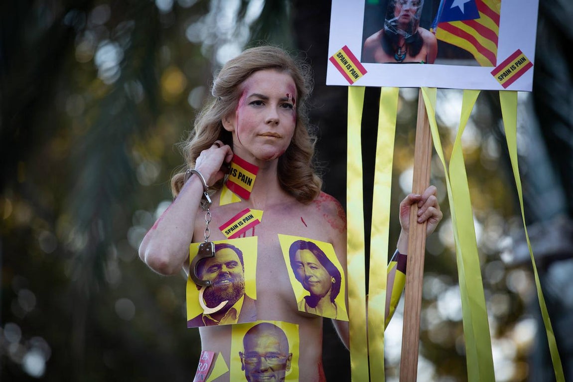 La manifestación independentista de Barcelona, en imágenes