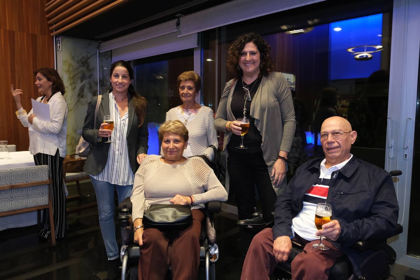 Isabel Sánchez, Dolores Piña, Josefa Carrillo, Pilar Borrás y Pedro Palacios. 