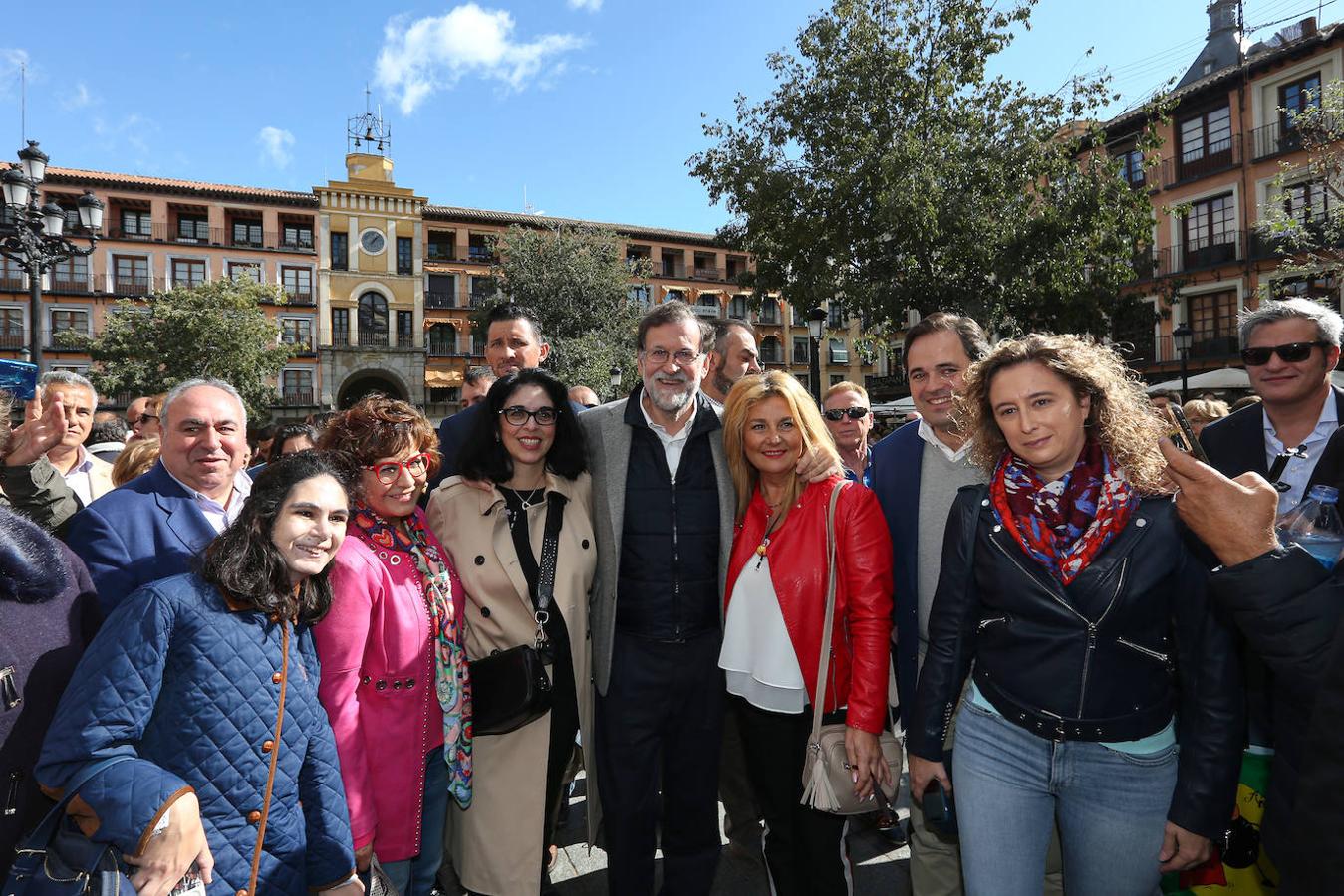 Caluroso recibimiento de Rajoy en Toledo