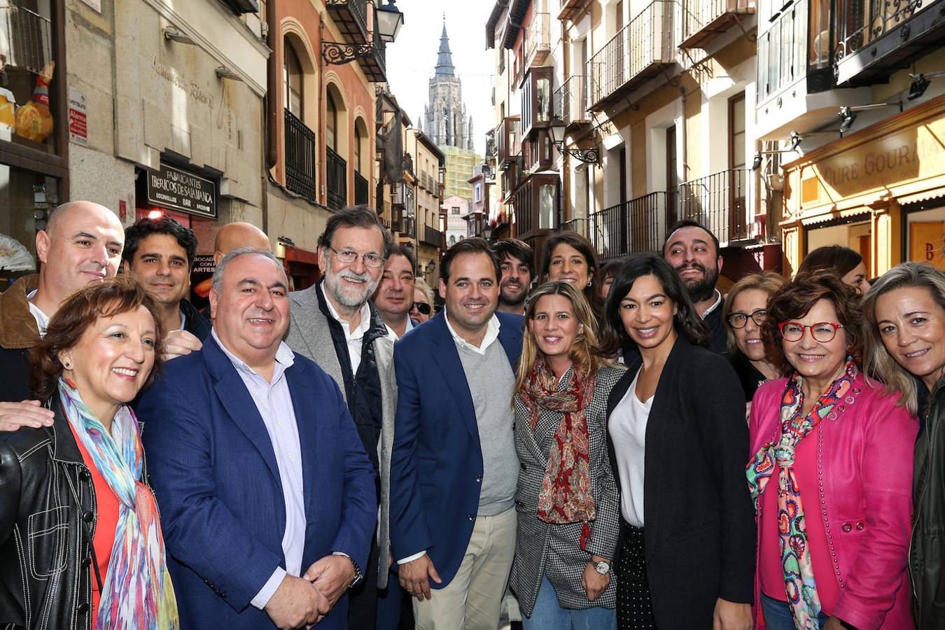 Caluroso recibimiento de Rajoy en Toledo