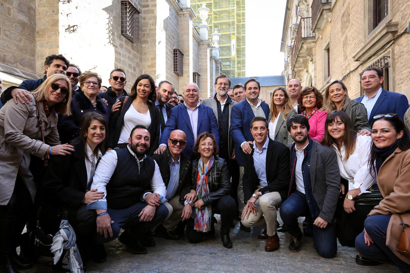 Caluroso recibimiento de Rajoy en Toledo