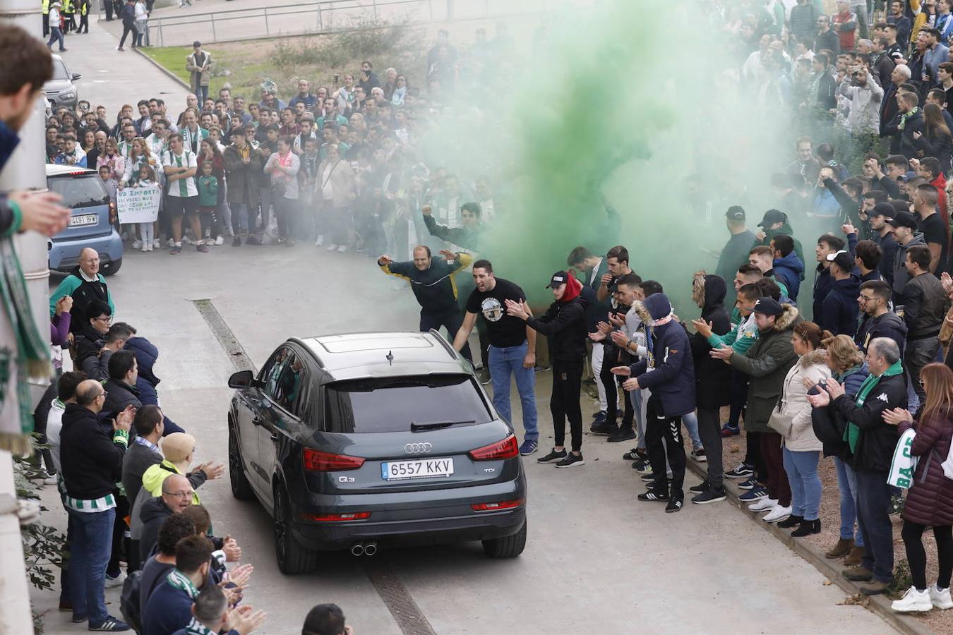 Las concentraciones en el partido del Córdoba CF, en imágenes