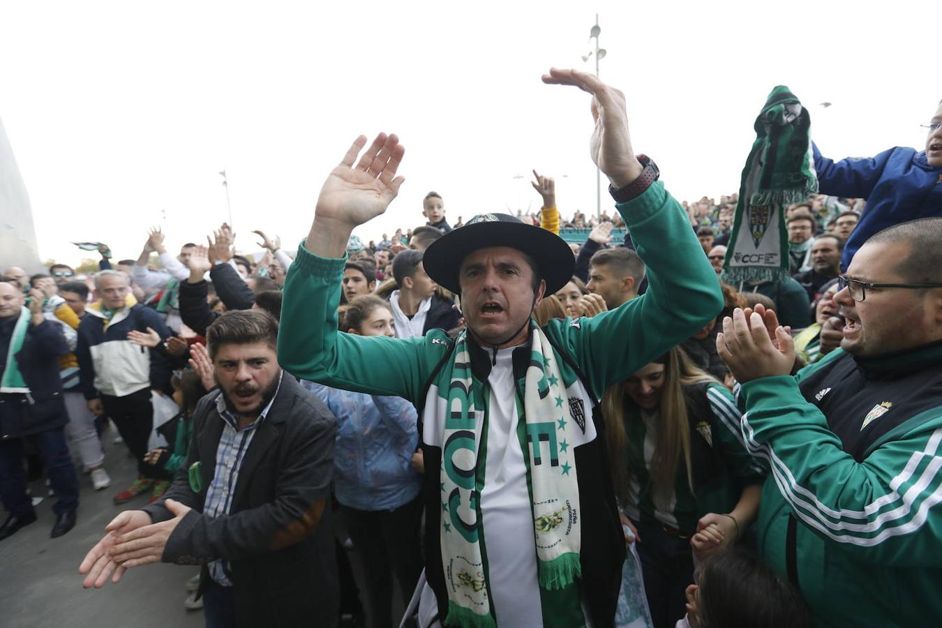 Las concentraciones en el partido del Córdoba CF, en imágenes