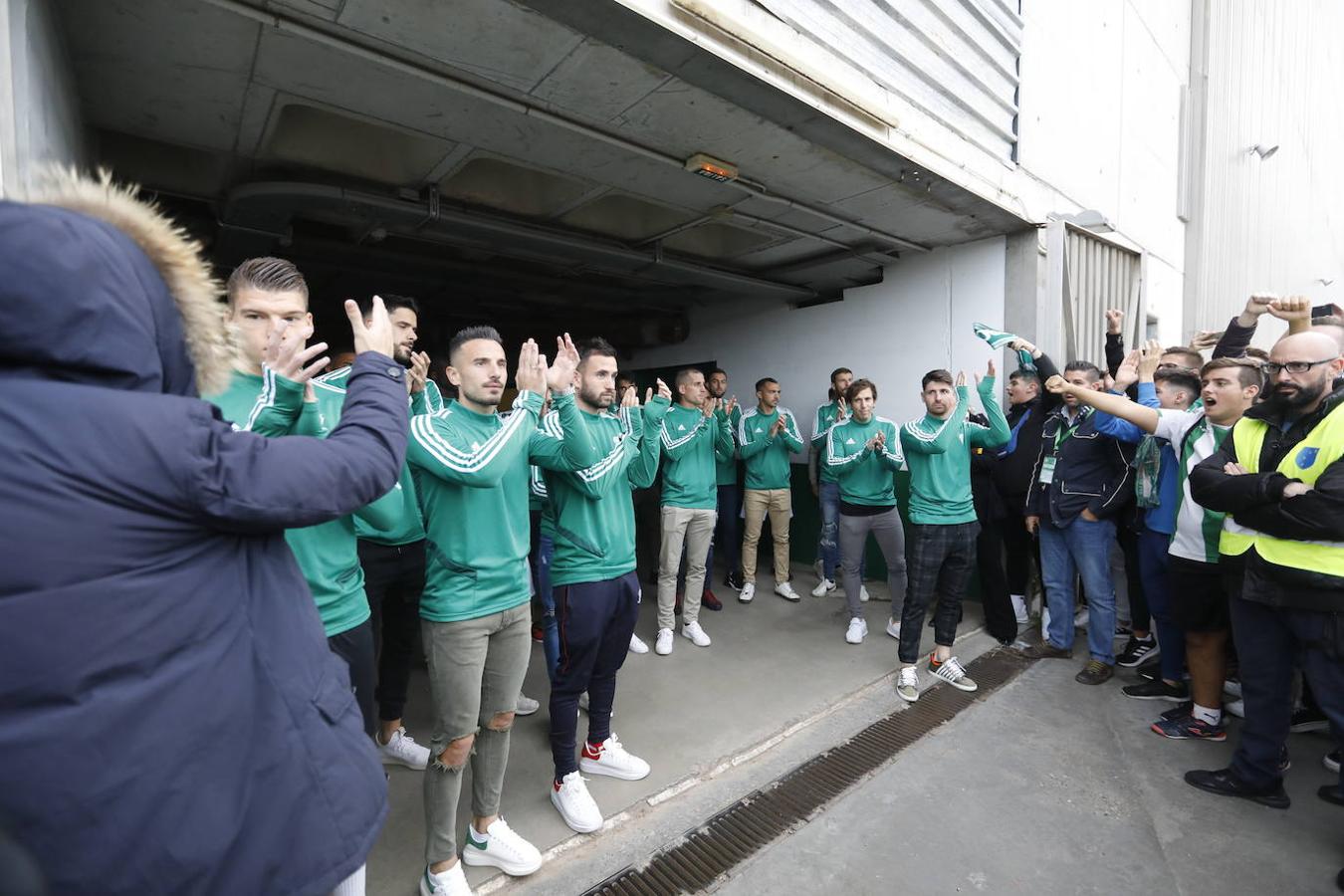 Las concentraciones en el partido del Córdoba CF, en imágenes