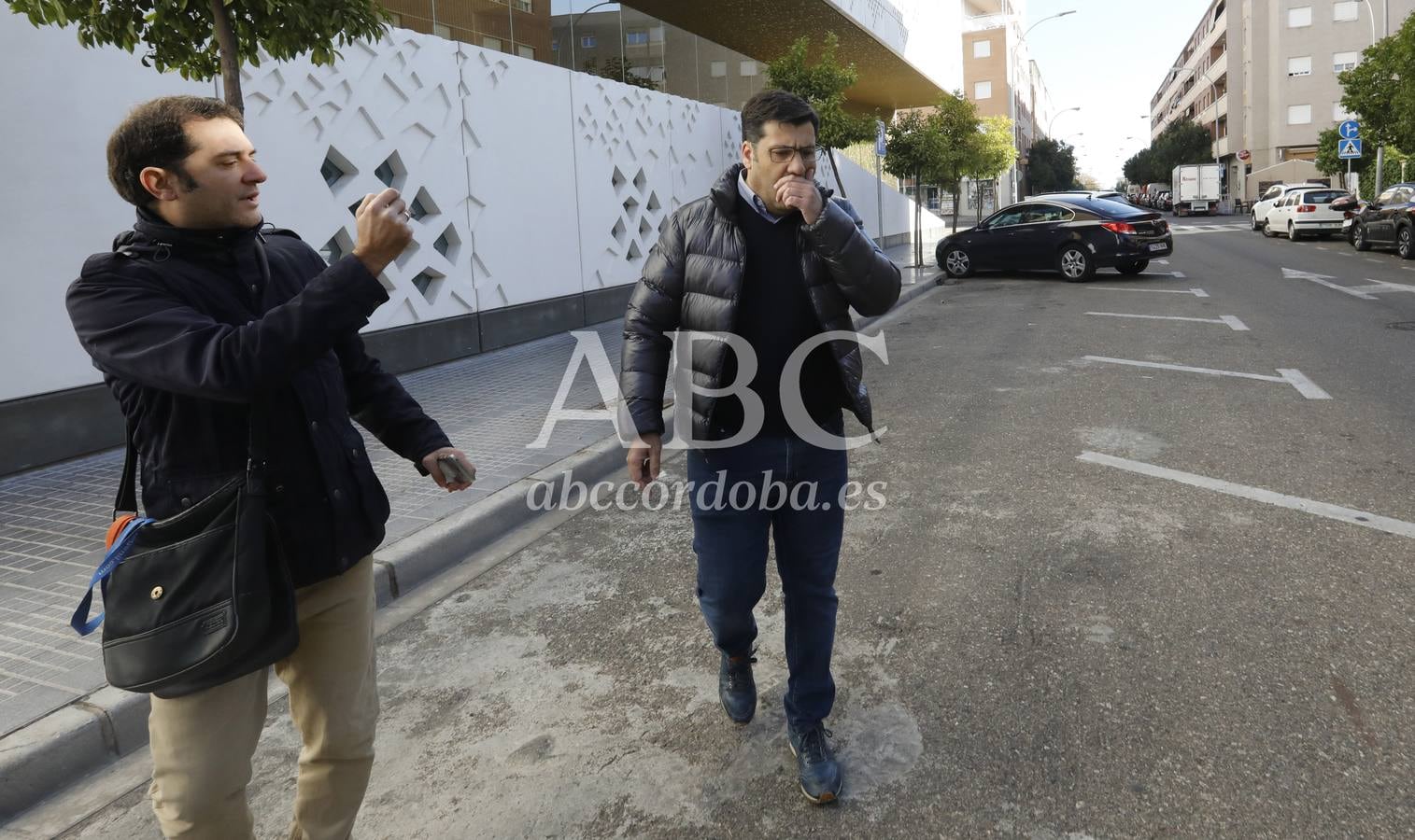 La visita de León a la Ciudad de la Justicia tras su puesta en libertad, en imágenes