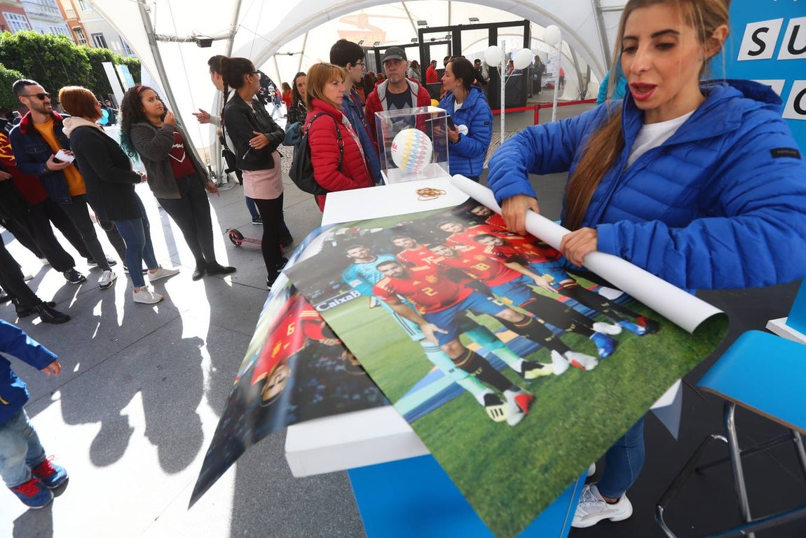 La fanzone de la selección desembarca en la Plaza de San Antonio