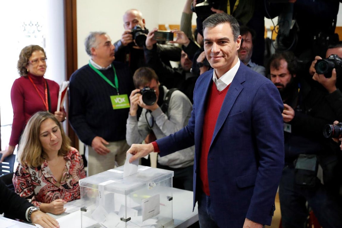 Pedro Sánchez. El líder del PSOE, en Pozuelo de Alarcón