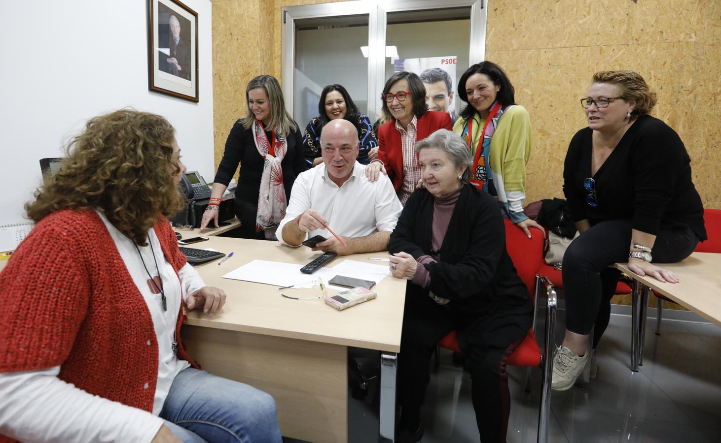 La noche de las elecciones generales en Córdoba para el PSOE, en imágenes