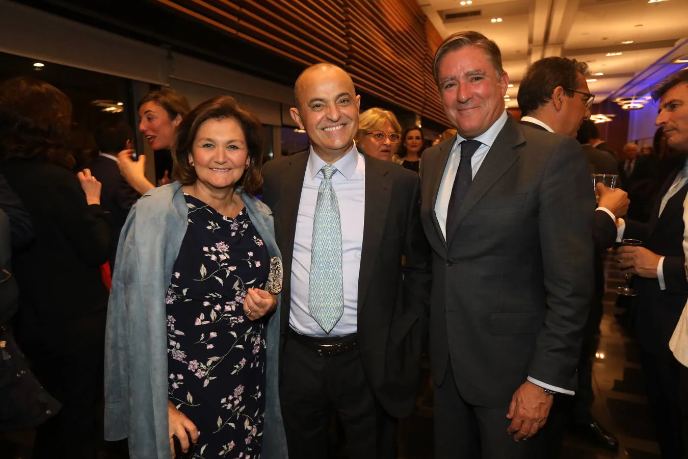 Teresa Loureiro, Manuel Garat Caramé y Manuel Estrella. 