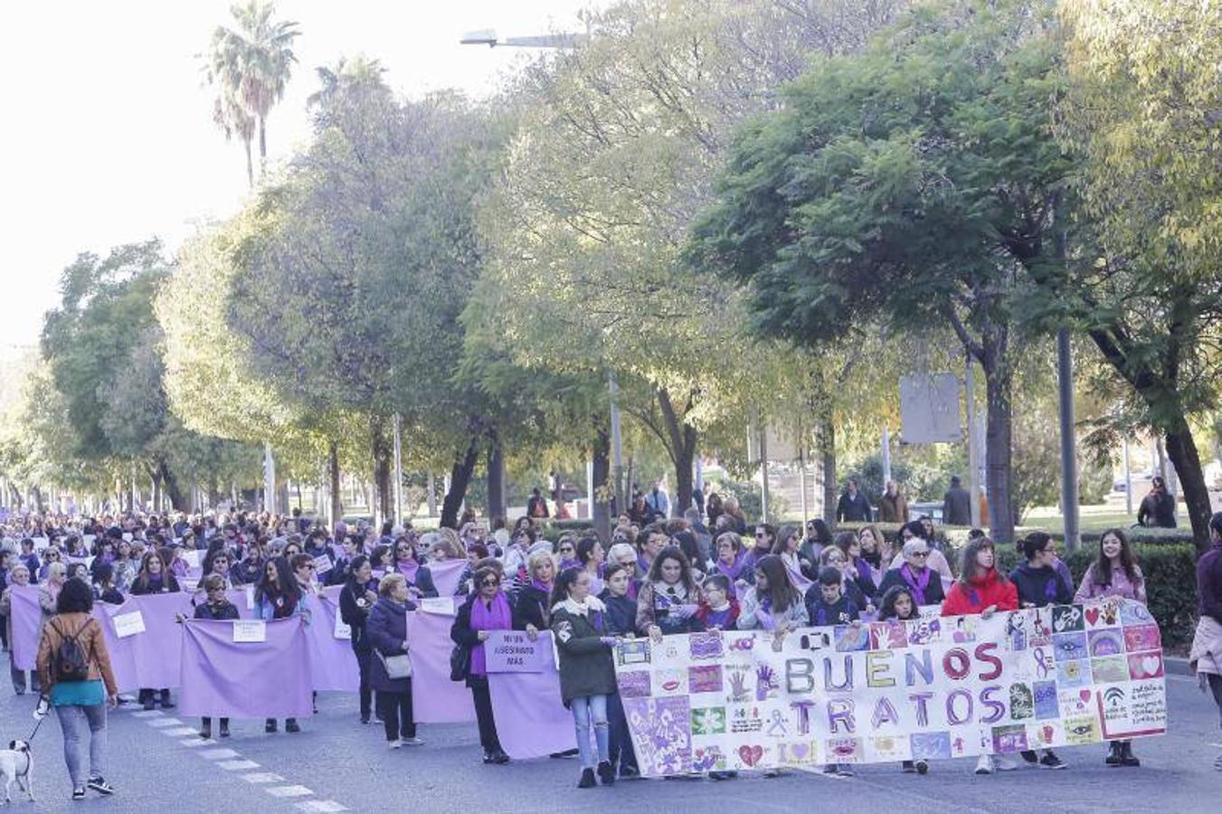 La manifestación contra la violencia hacia las mujeres de Córdoba, en imágenes