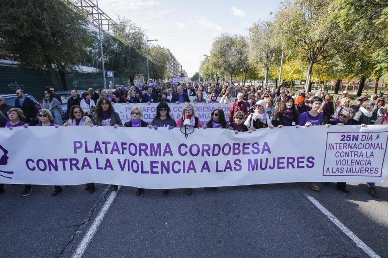 La manifestación contra la violencia hacia las mujeres de Córdoba, en imágenes