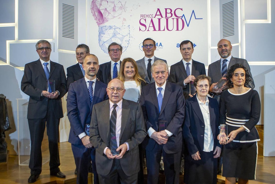 Todos los premiados en la novena edición de los Premios ABC Salud. 