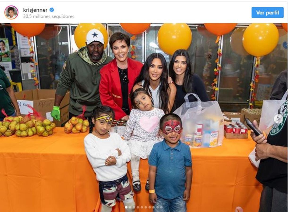 Kris Jenner y su familia. 