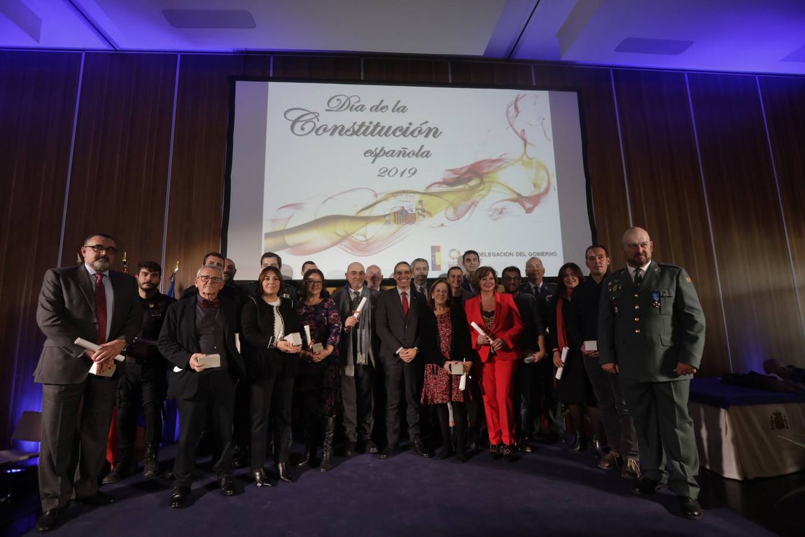 Entrega de distinciones de la Subdelegación por la conmemoración de la Constitución