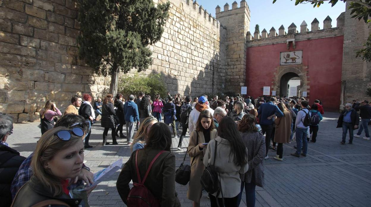 Lleno total en el centro de Sevilla