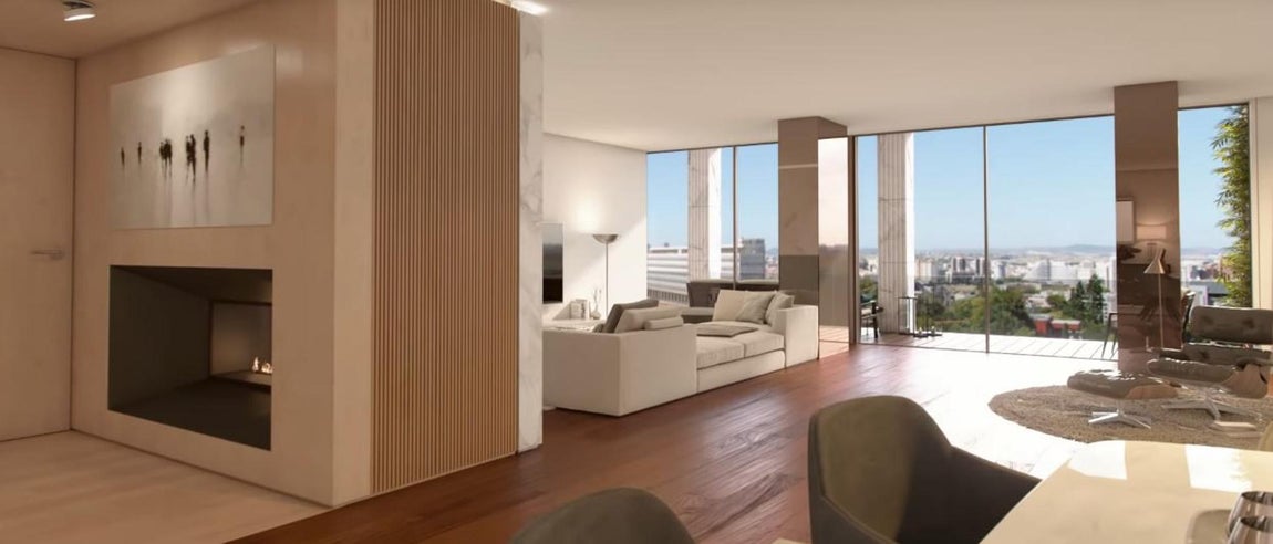 Ático Dúplex Castilho,33. En las 14 plantas en las que se divide el edificio en el que se supuestamente se ha comprado el apartamento más caro de Lisboa Cristiano Ronaldo está dividido en solo 28 viviendas, todas ellas con vistas panorámicas al parque Eduardo VI y al Atlántico