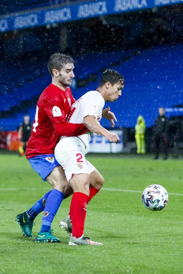 En imágenes, el Bergantiños-Sevilla de la primera ronda de la Copa del Rey