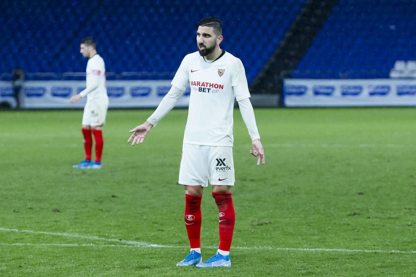 En imágenes, el Bergantiños-Sevilla de la primera ronda de la Copa del Rey