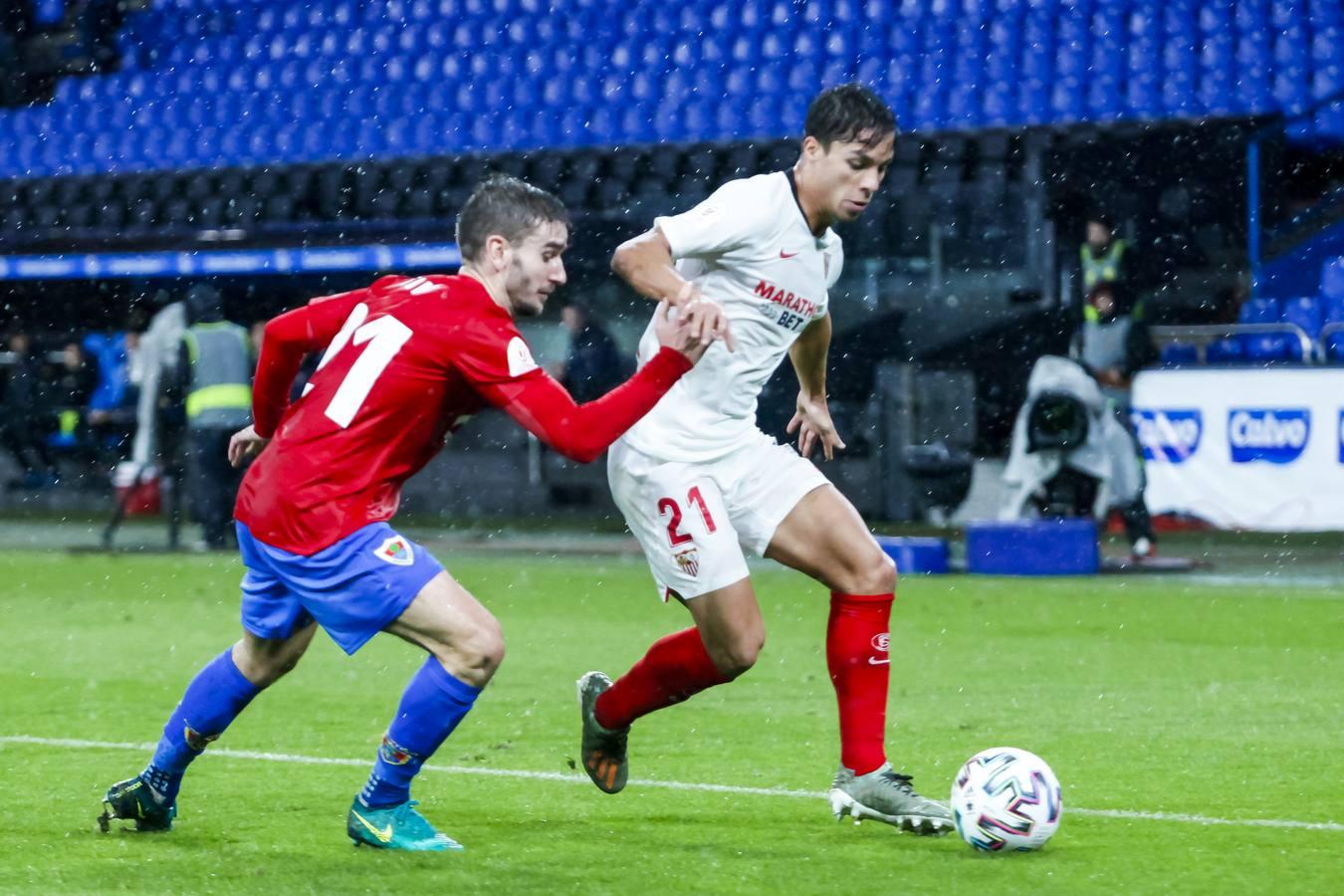 En imágenes, el Bergantiños-Sevilla de la primera ronda de la Copa del Rey