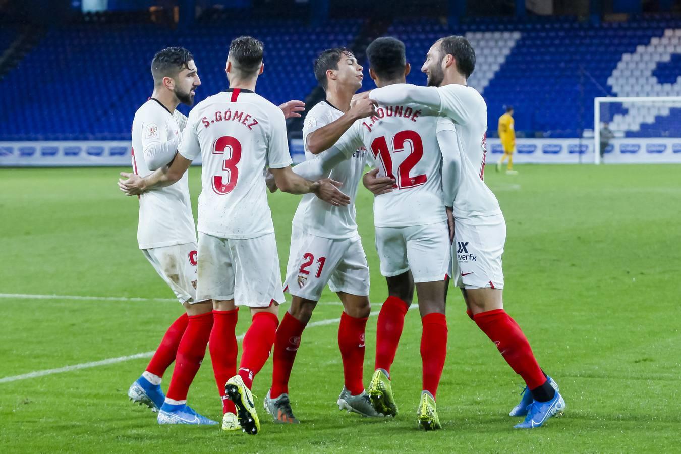 En imágenes, el Bergantiños-Sevilla de la primera ronda de la Copa del Rey