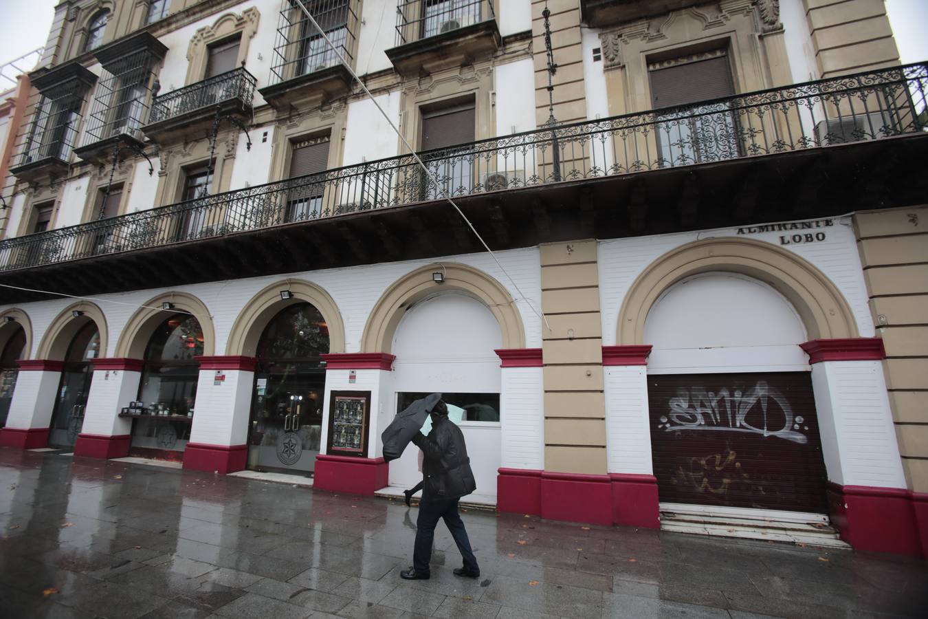 Las imágenes de Sevilla azotada por el temporal