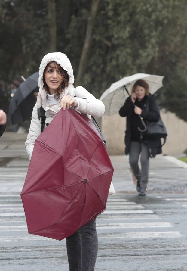 Las imágenes de Sevilla azotada por el temporal