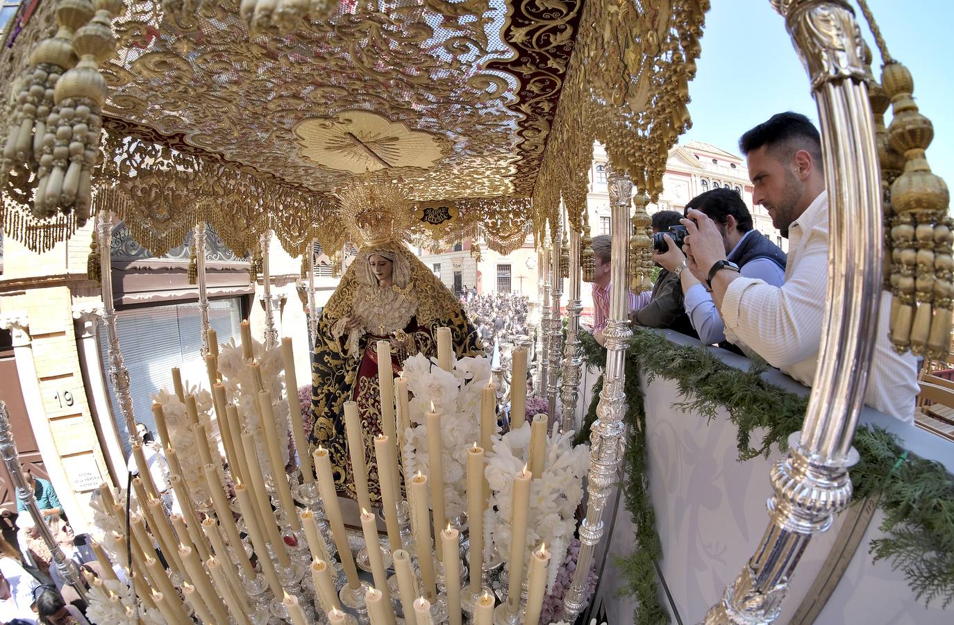 La Virgen de los Desemparados, de la hermandad de San Esteban, el Martes Santo