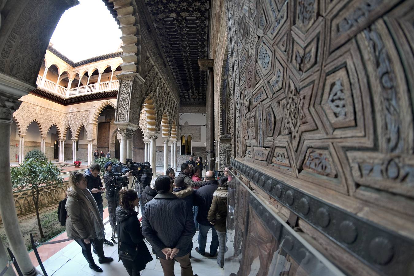 En imágenes, presentación de las obras de restauración del Alcázar de Sevilla