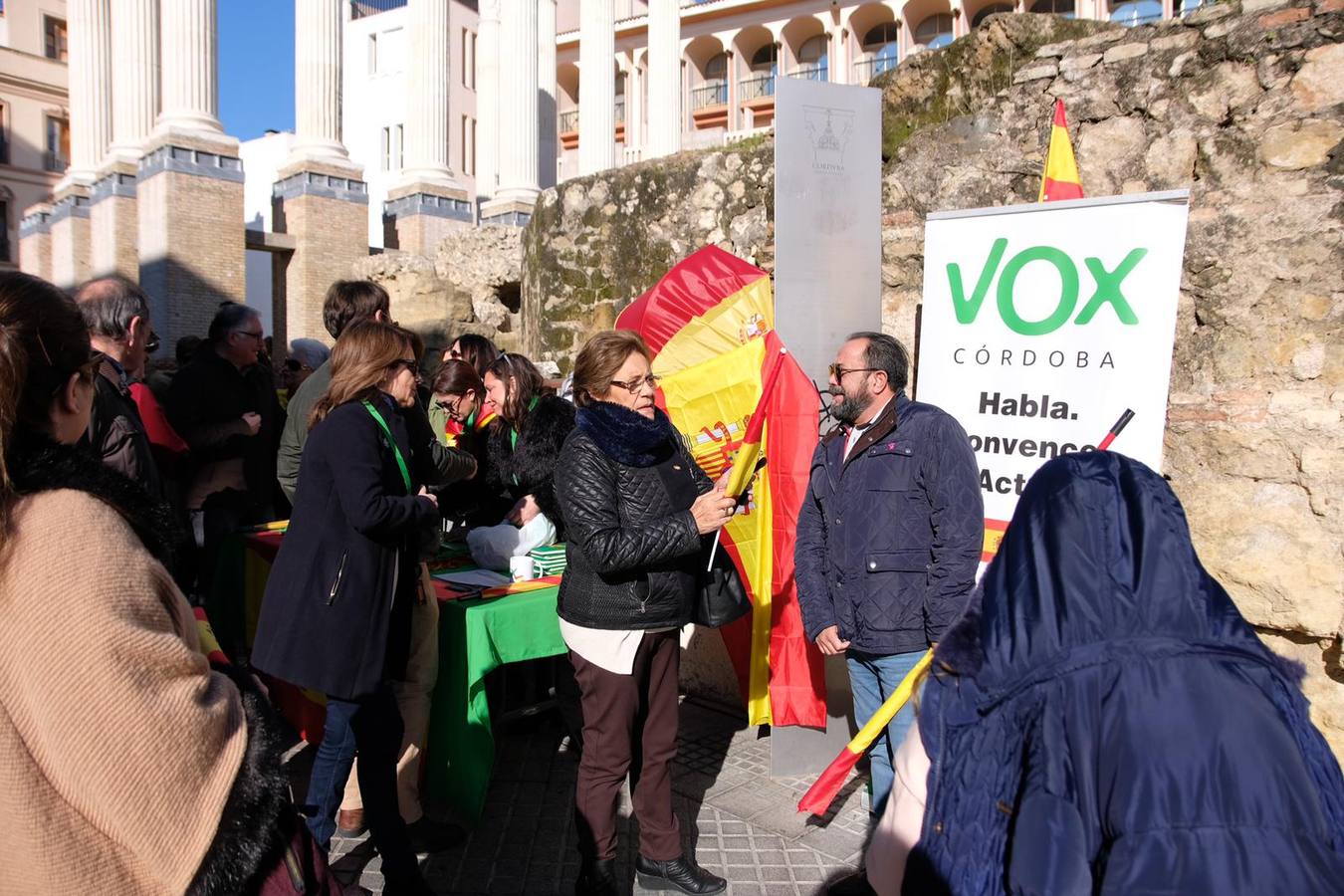 La concentración de VOX en Córdoba, en imágenes