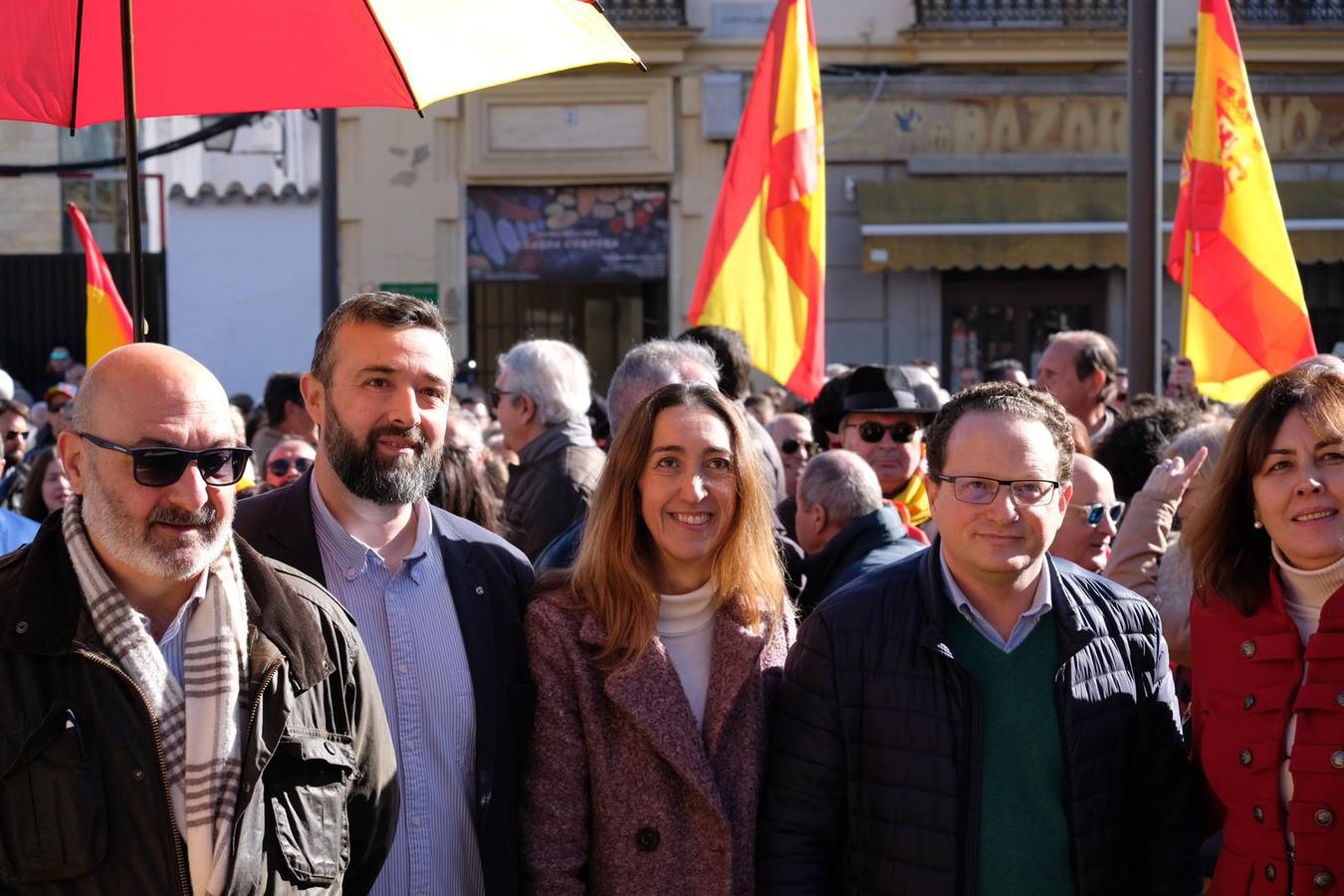 La concentración de VOX en Córdoba, en imágenes