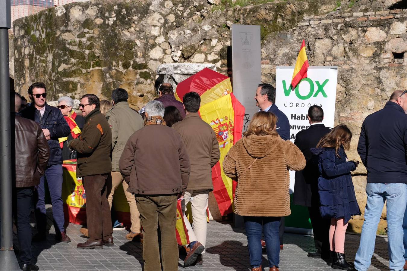 La concentración de VOX en Córdoba, en imágenes