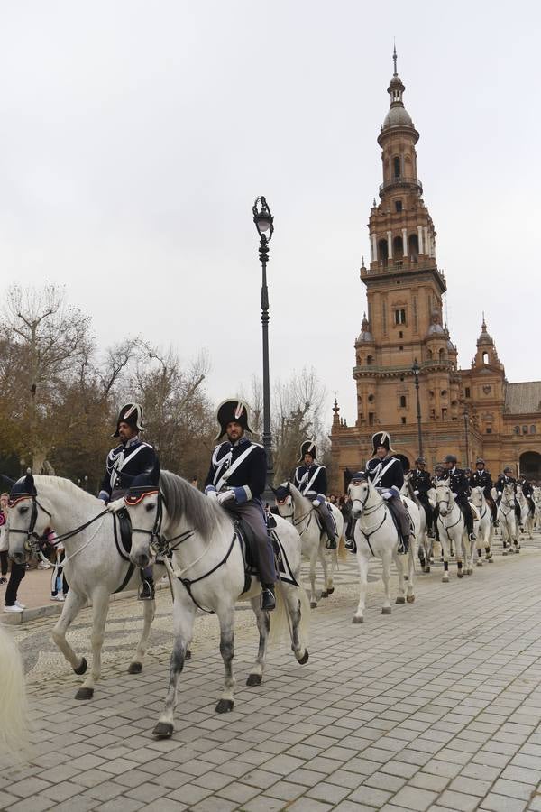 En imágenes, la bendición de San Antón para los caballos de la Policía Nacional