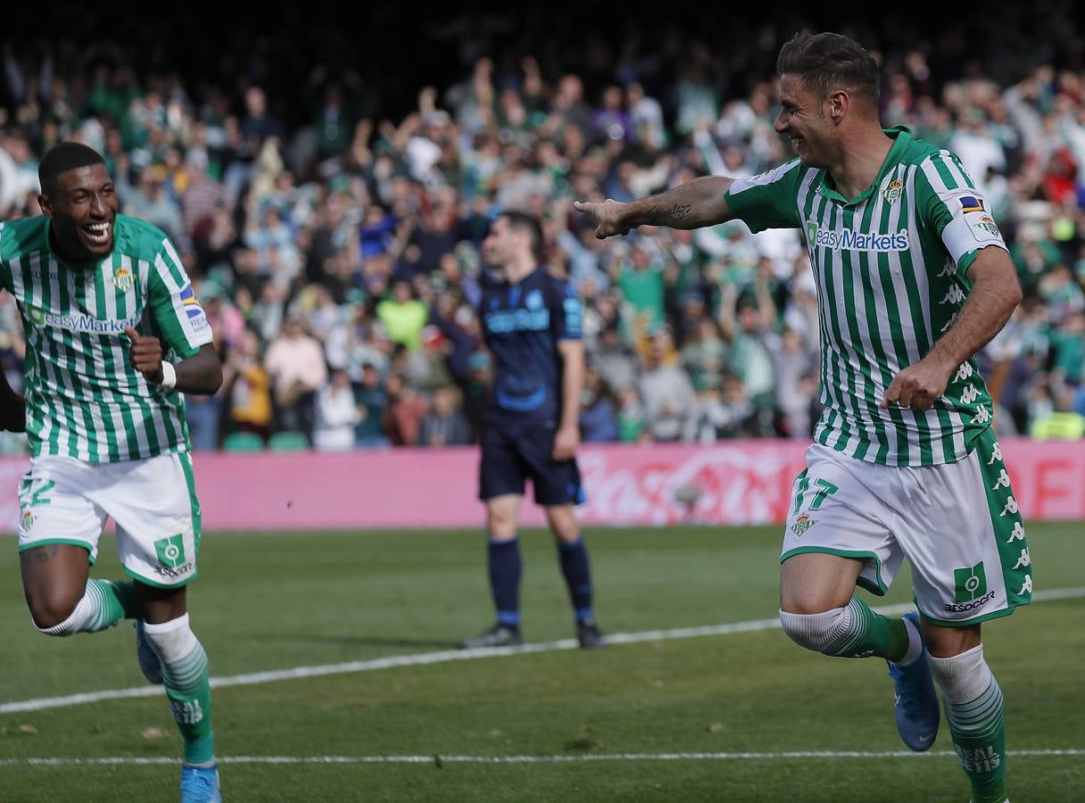 En imágenes, la victoria del Real Betis ante la Real Sociedad en el Villamarín