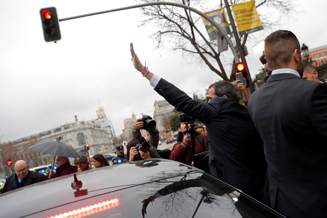 La visita de Juan Guaidó a Madrid, en imágenes. 