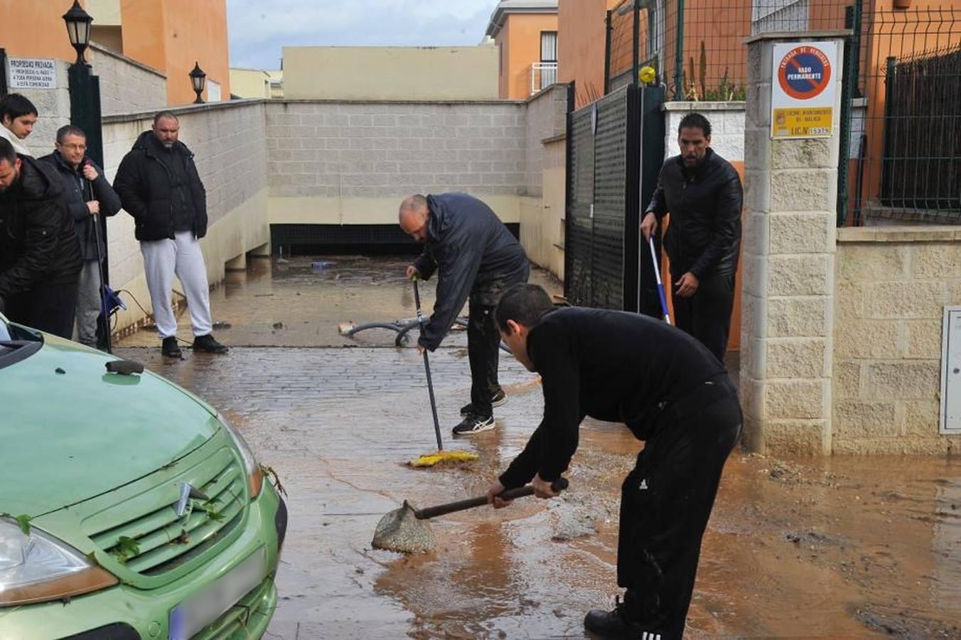 Así ha devastado una brutal tromba de agua la localidad malagueña de Campanillas