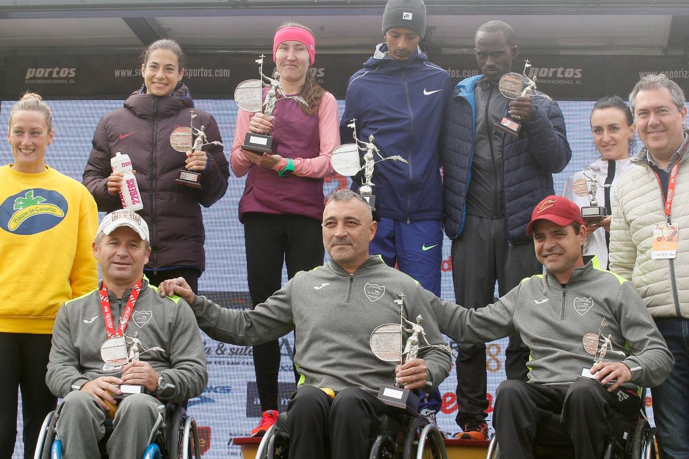 En imágenes: Ganadores y ambiente del Medio Maratón de Sevilla 2020