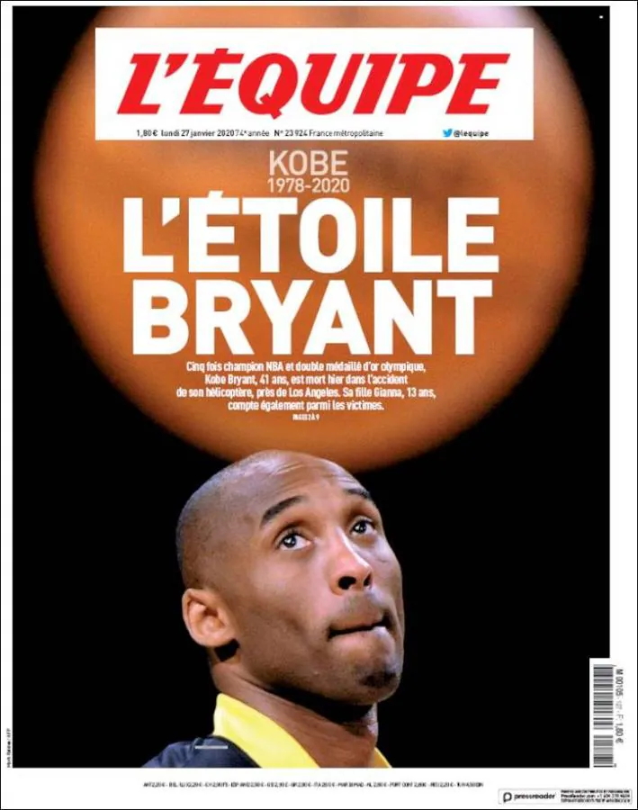 Revista de prensa: conmoción mundial por la muerte de Kobe Bryant