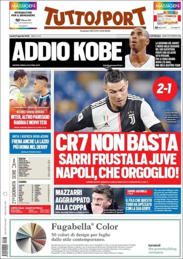 Revista de prensa: conmoción mundial por la muerte de Kobe Bryant