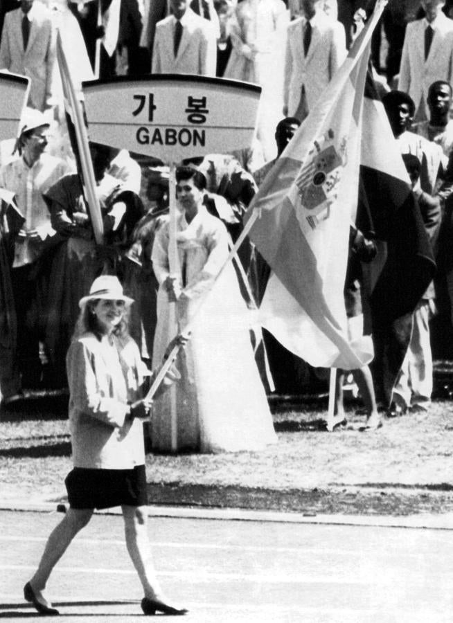 S.A.R. Cristina de Borbón (Seúl 1988). 